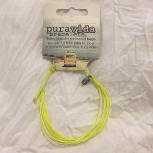 PuraVida neon yellow bracelet